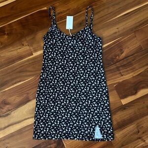 Z Supply Black and White Floral Dress XS NWT